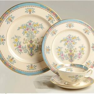 New: Lenox Blue Tree Place Settings, 45 pc